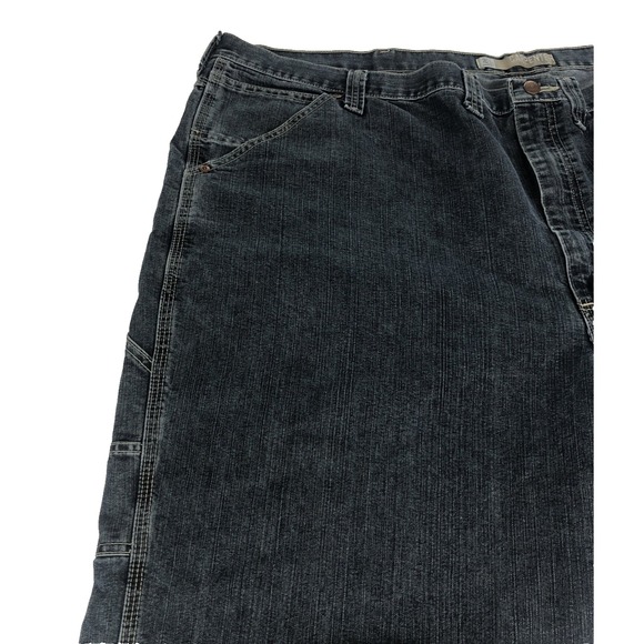 Lee Dungarees Mens Carpenter Jeans 54x32 Blue Denim Workwear Utility Hammer Loop - Picture 6 of 11